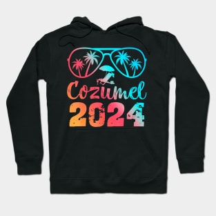 Summer Sunglasses 2024 Vacation Mexico Cozumel Beach Hoodie